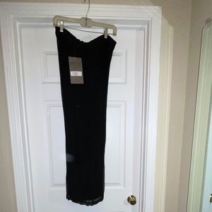 Palazzo Pants, Sheer Black Rayon, New With Tag